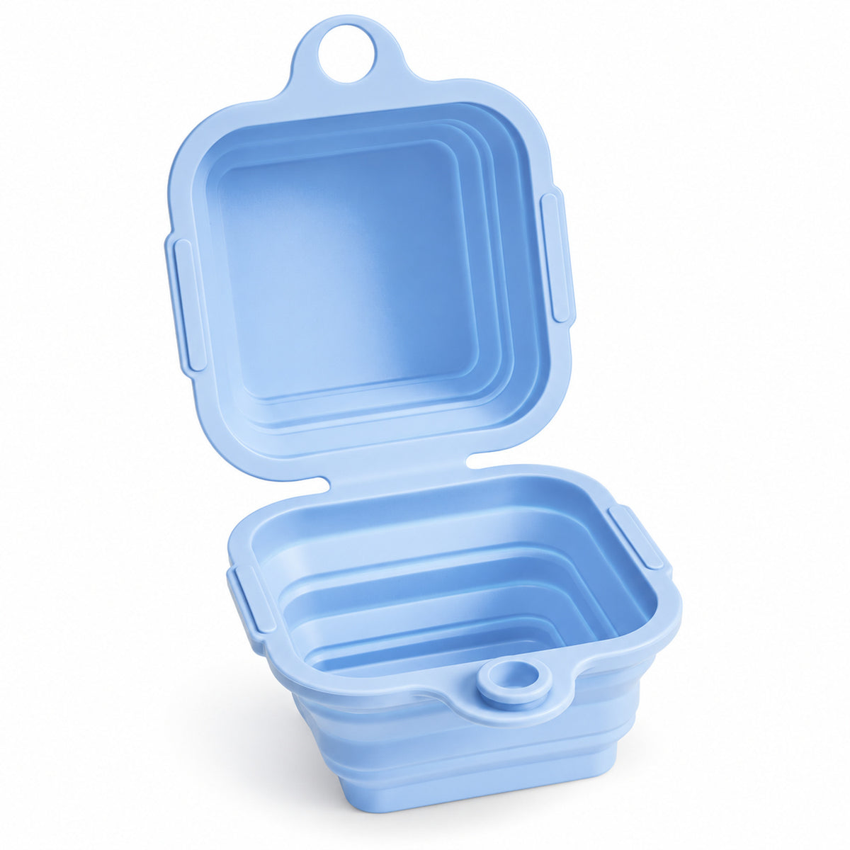 600 ml Collapsible Silicone Double Pet Bowl, 4 Colors, By GAVPEPY image 1 - DPtravelfeeder17-Blue.jpg