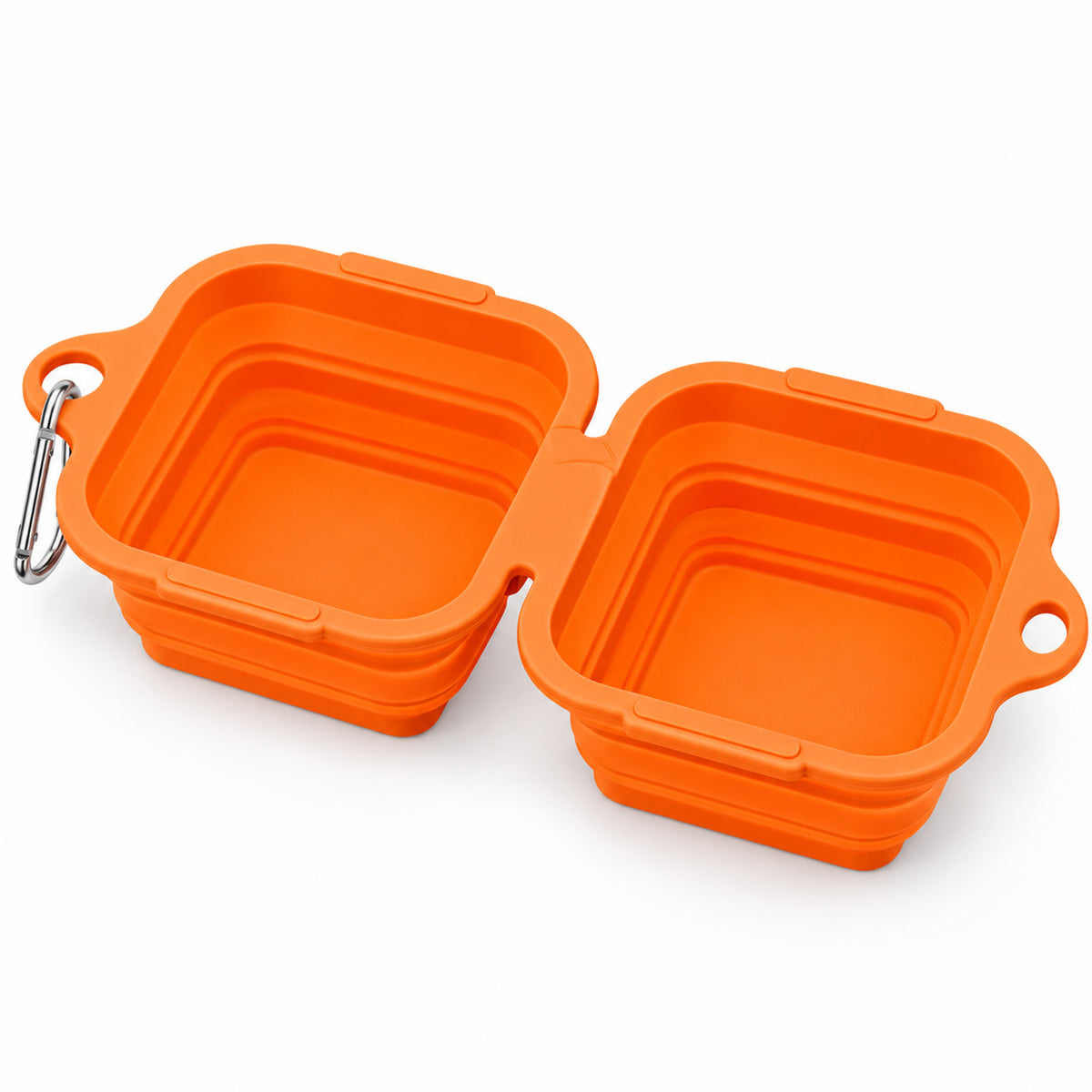 600 ml Collapsible Silicone Double Pet Bowl, 4 Colors, By GAVPEPY image 1 - DPtravelfeeder17-Main.jpg