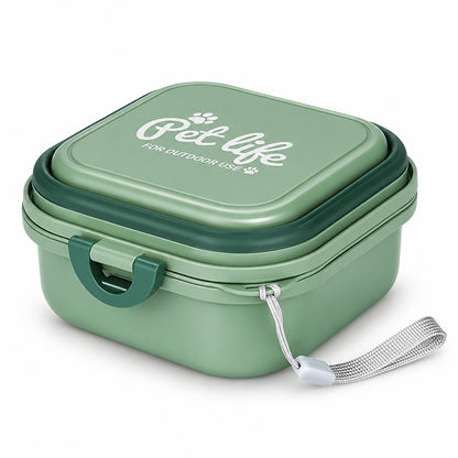400 ml Collapsible Pet Travel Bowl, 3 Colors, By GAVPEPY image 1 - DPtravelfeeder2-Green.jpg