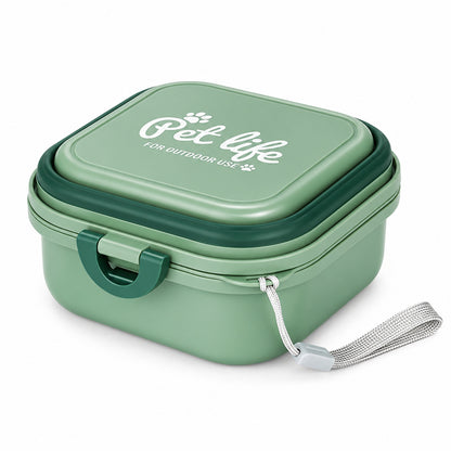 400 ml Collapsible Pet Travel Bowl, 3 Colors, By GAVPEPY image 1 - DPtravelfeeder22-Green.jpg