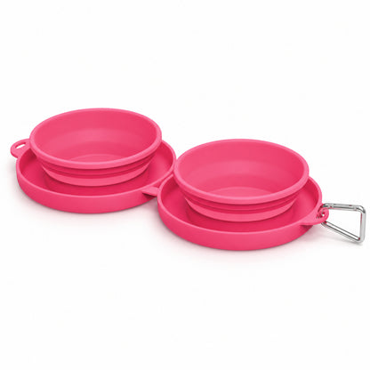 Foldable TPE Double Pet Travel Bowl, 2 Colors, By GAVPEPY image 1 - DPtravelfeeder28-Main.jpg