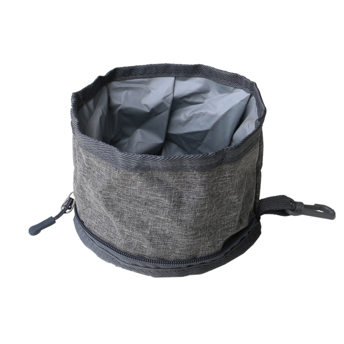 Foldable Oxford Fabric Pet Bowl, 2 Packages, By GAVPEPY image 2 - DPtravelfeeder30-Gray.jpg