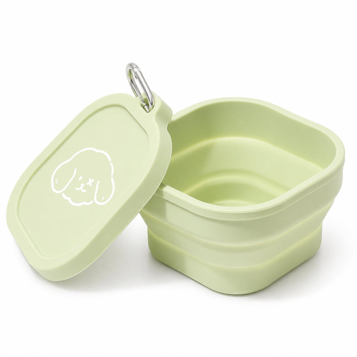 Covered 400 ml Collapsible Silicone Pet Bowl, 4 Colors & 2 Designs, By GAVPEPY image 1 - DPtravelfeeder4-Main.jpg