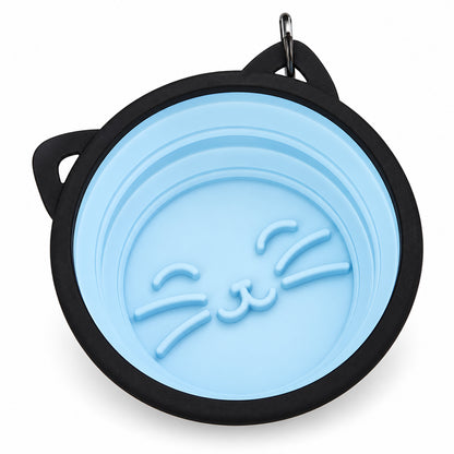 Collapsible Silicone Pet Bowl Set, 13 Styles, By GAVPEPY image 1 - DPtravelfeeder6-Blue-V11.jpg
