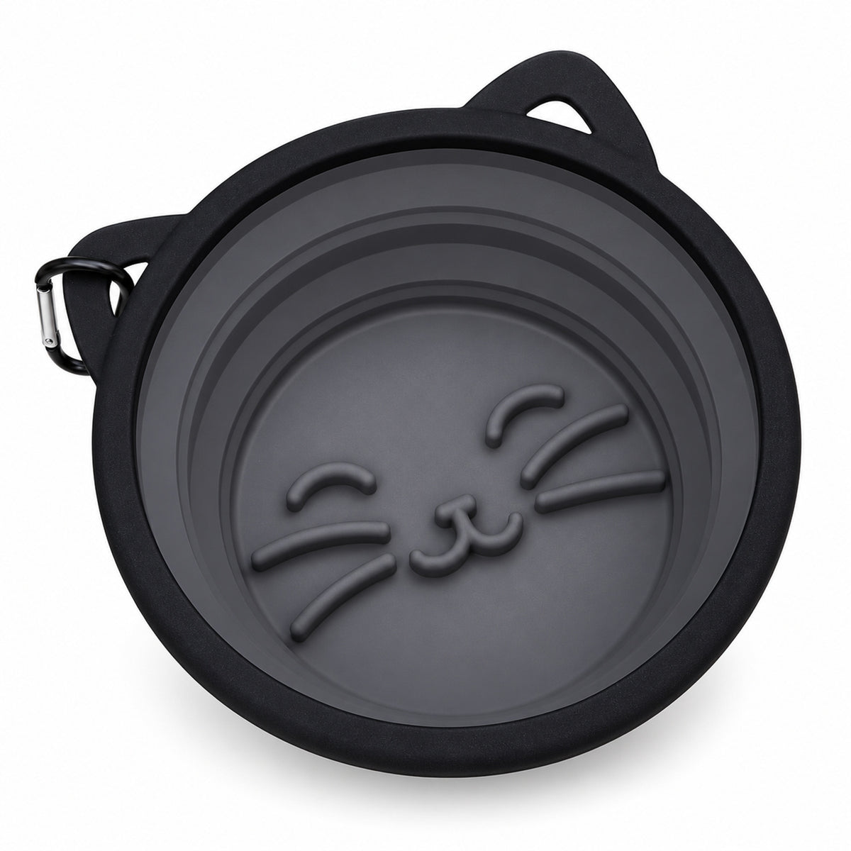 Collapsible Silicone Pet Bowl Set, 13 Styles, By GAVPEPY image 4 - DPtravelfeeder6-Gray.jpg