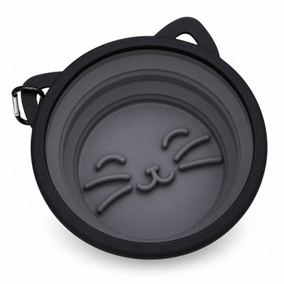 Collapsible Silicone Pet Bowl Set, 13 Styles, By GAVPEPY image 4 - DPtravelfeeder6-Gray.jpg