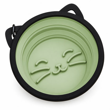 Collapsible Silicone Pet Bowl Set, 13 Styles, By GAVPEPY image 6 - DPtravelfeeder6-Green-V12.jpg