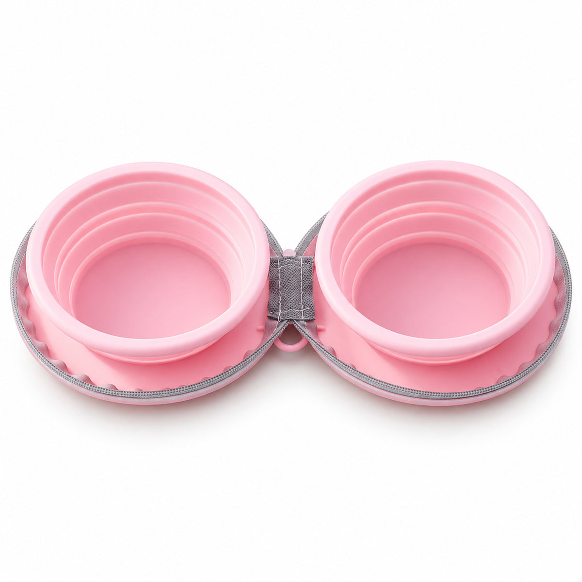 Collapsible Silicone Pet Bowl Set, 13 Styles, By GAVPEPY image 9 - DPtravelfeeder6-Pink-V7.jpg