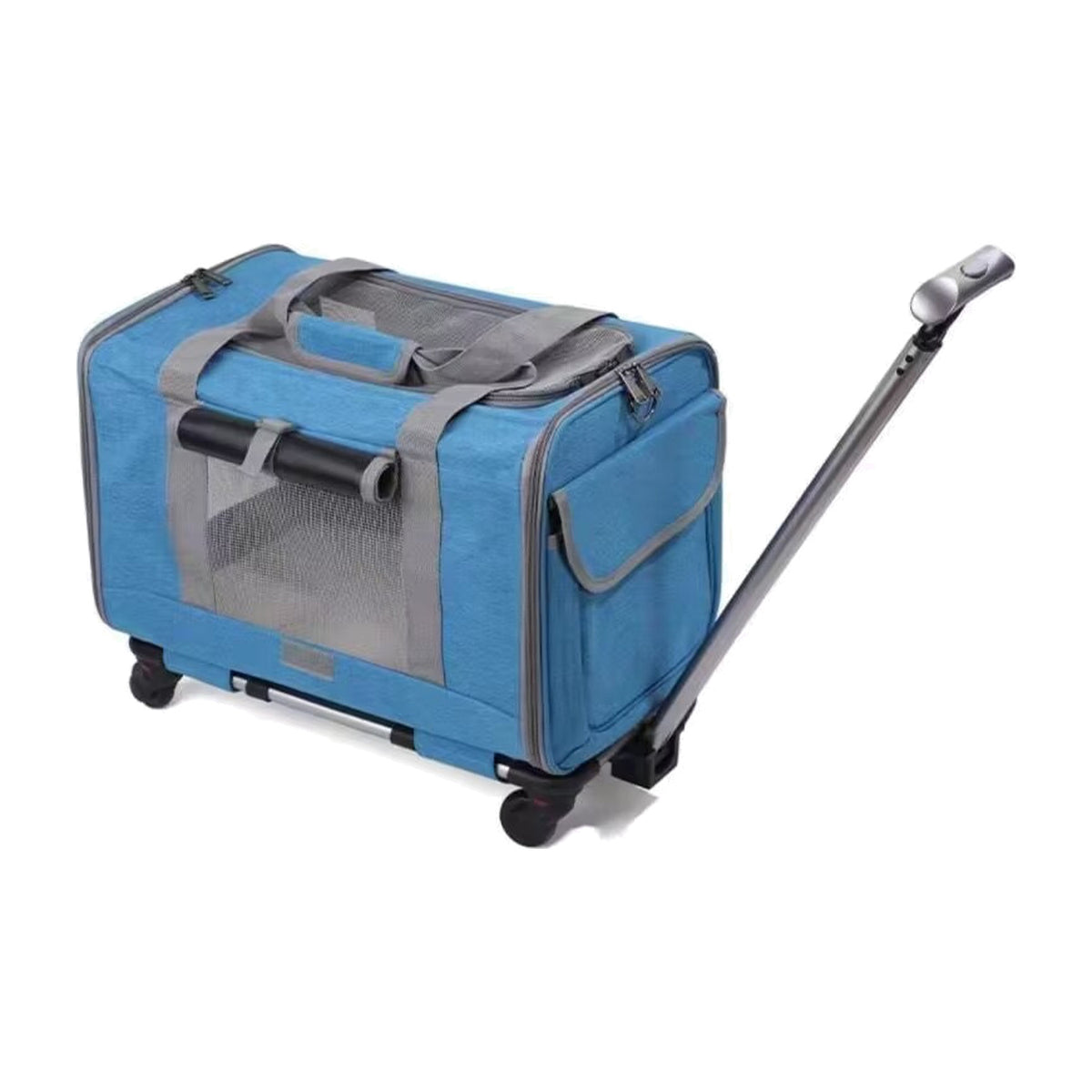 Soft-Sided Rolling Pet Carrier, 4 Colors & 2 Configurations, By GAVPEPY image 10 - DPtrolley2-Blue-V8.jpg