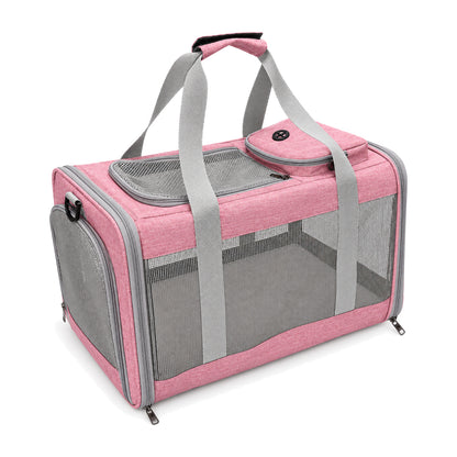 Soft-Sided Rolling Pet Carrier, 4 Colors & 2 Configurations, By GAVPEPY image 12 - DPtrolley2-Pink-V6.jpg