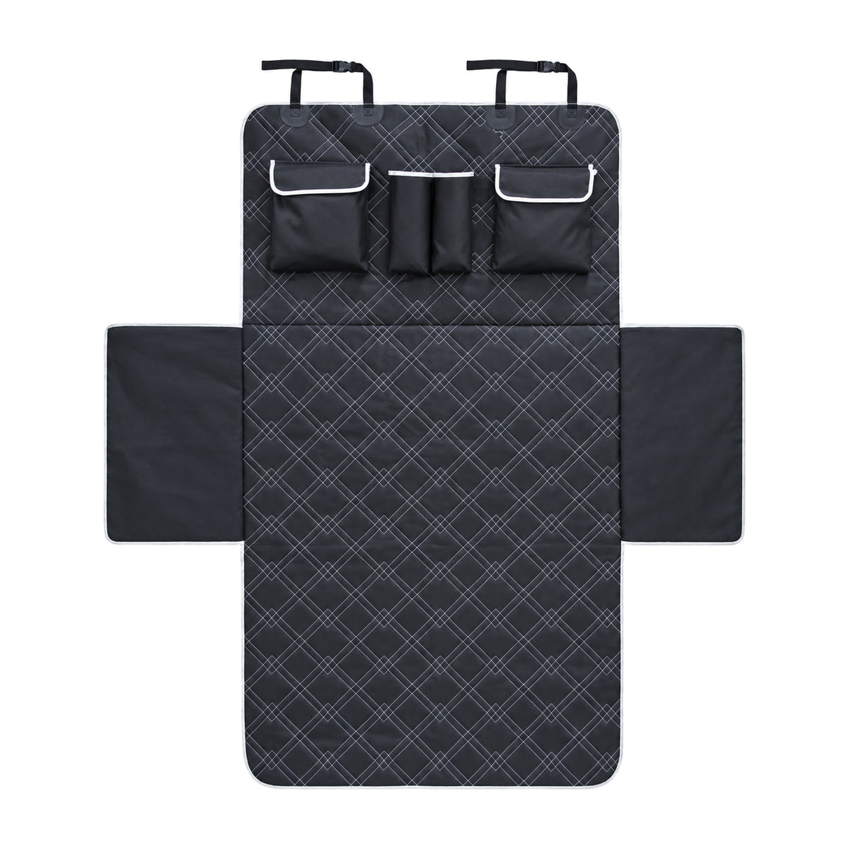 Checkered Vehicle Cargo Area Pet Protector, By GAVPEPY image 1 - DPtrunkcover2-Main.jpg