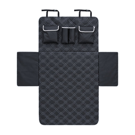 Checkered Vehicle Cargo Area Pet Protector, By GAVPEPY image 1 - DPtrunkcover2-Main.jpg