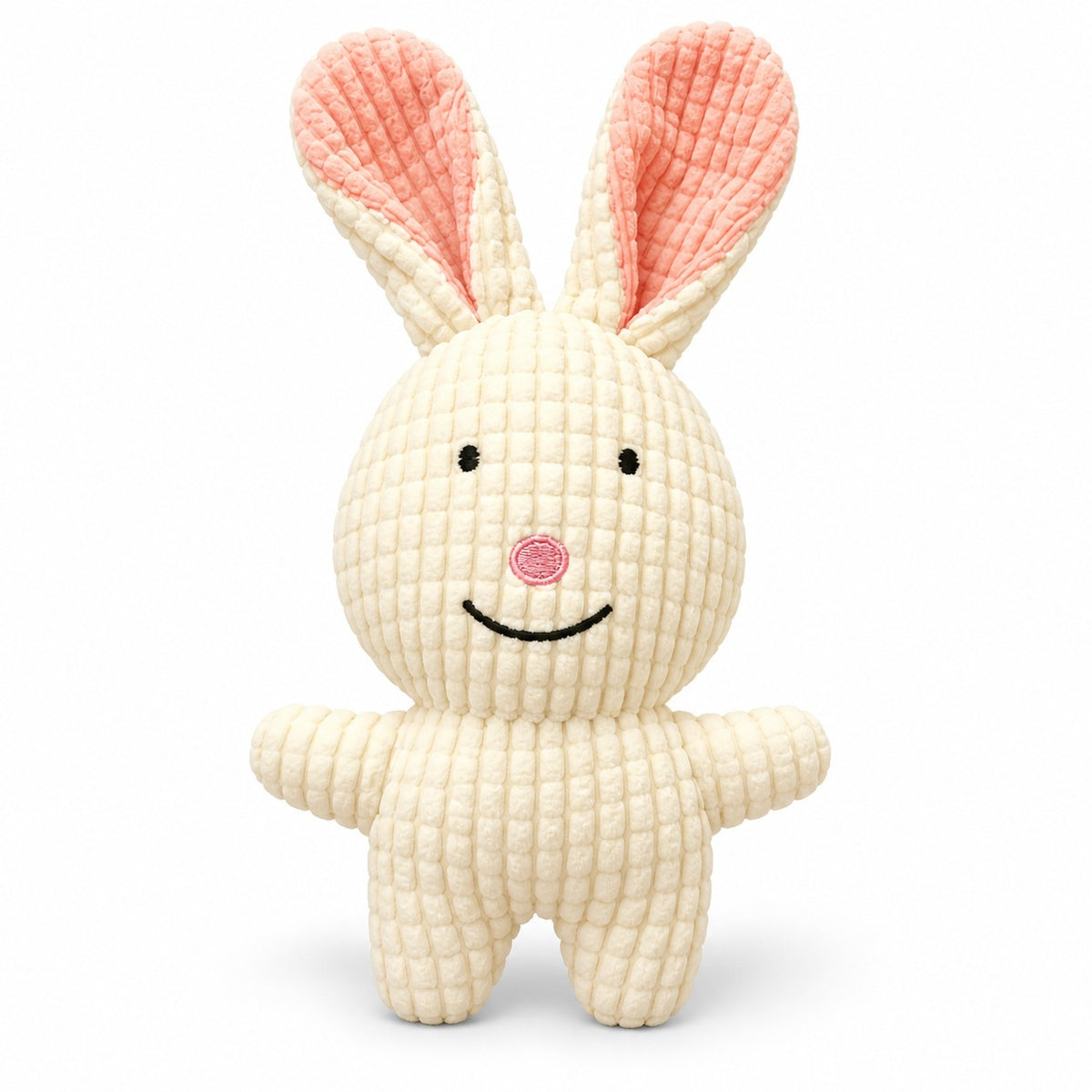 Rabbit Rope Dog Toy, Plush Chew And Tug Toy, 20 x 6 cm, By GAVPEPY image 1 - bianti-20x6cm.jpg
