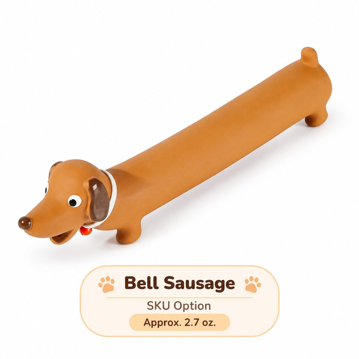 Latex Latex Squeaky Dog Toy, 6 Styles, By GAVPEPY image 8 - bianti-bell-sausage.jpg