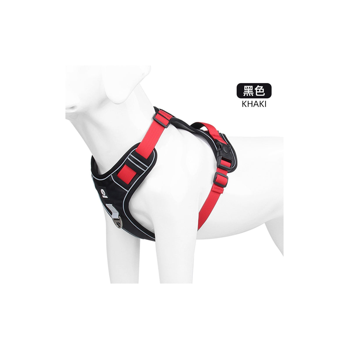 Padded No-Pull Dog Harness With Handle, 4 Colors and 4 Sizes, By GAVPEPY image 8 - bianti-black.jpg