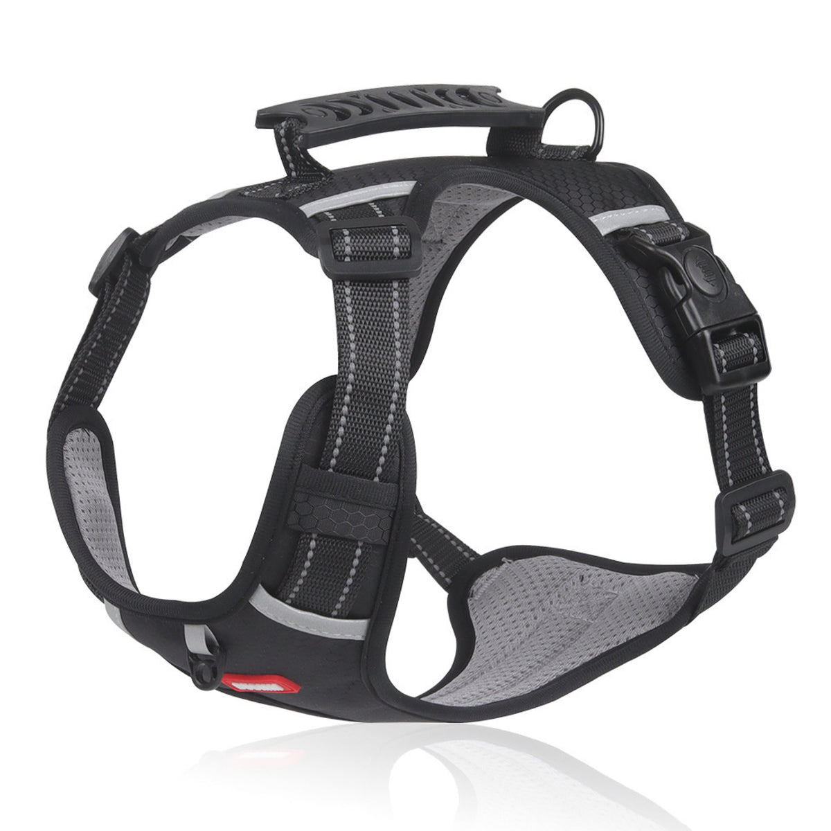 Adjustable PVC No-Pull Dog Harness, 3 Colors and 5 Sizes, By GAVPEPY image 8 - bianti-black.jpg