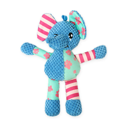 Plush Squeaky Animal Dog Toy, 34 Styles, By GAVPEPY image 14 - bianti-blue-elephant-6243986274791.jpg