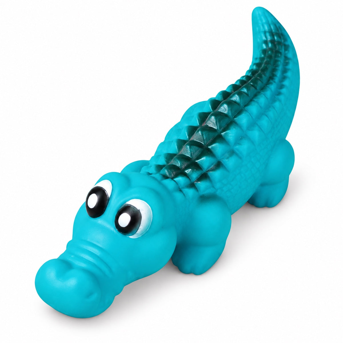Squeaky Dog Toy, PVC Chew And Fetch Toy In Assorted Shapes, 31 Styles, By GAVPEPY image 4 - bianti-blue-squeaky-crocodile.jpg