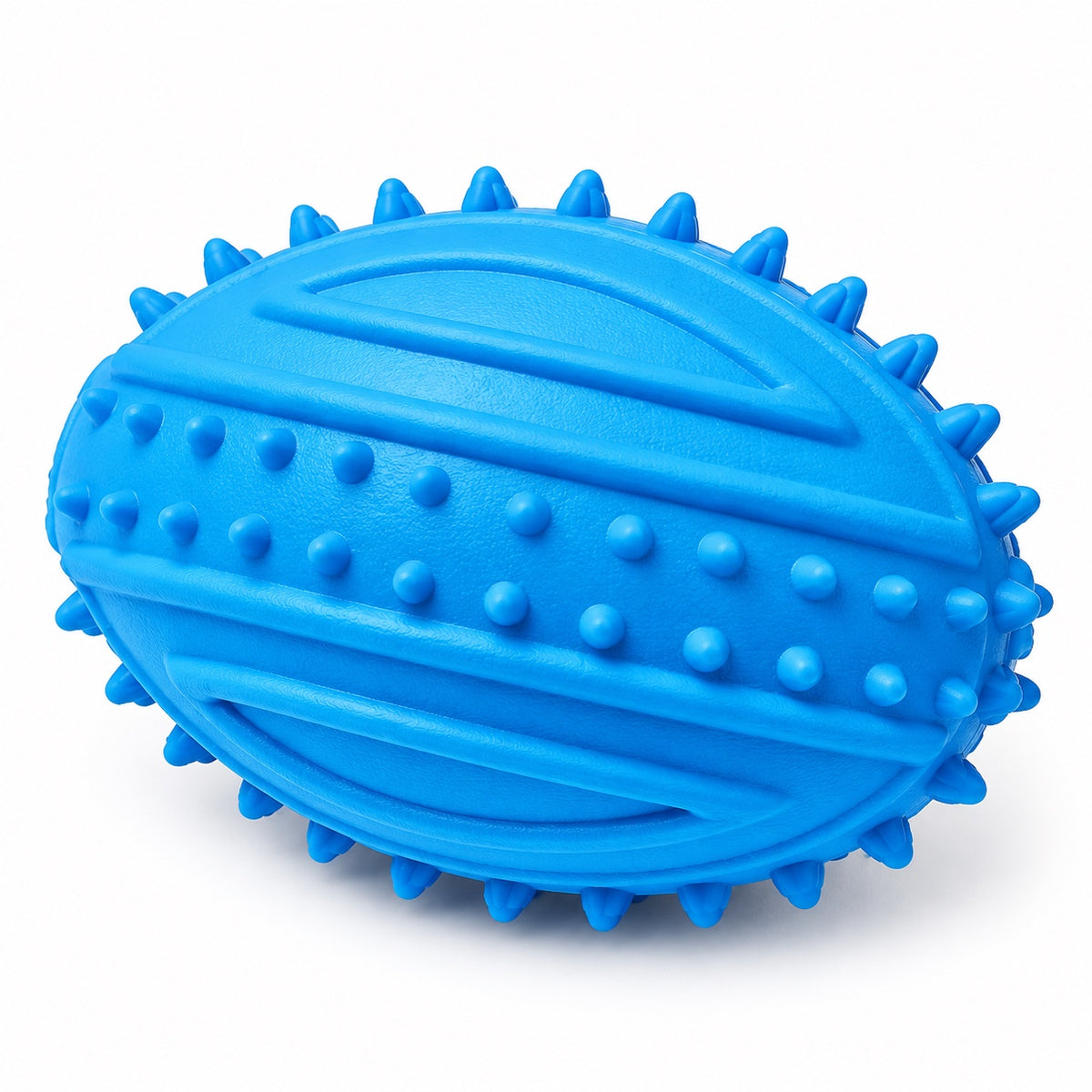 Squeaky Dog Toy, PVC Chew And Fetch Toy In Assorted Shapes, 31 Styles, By GAVPEPY image 5 - bianti-blue-squeaky-rugby-ball.jpg