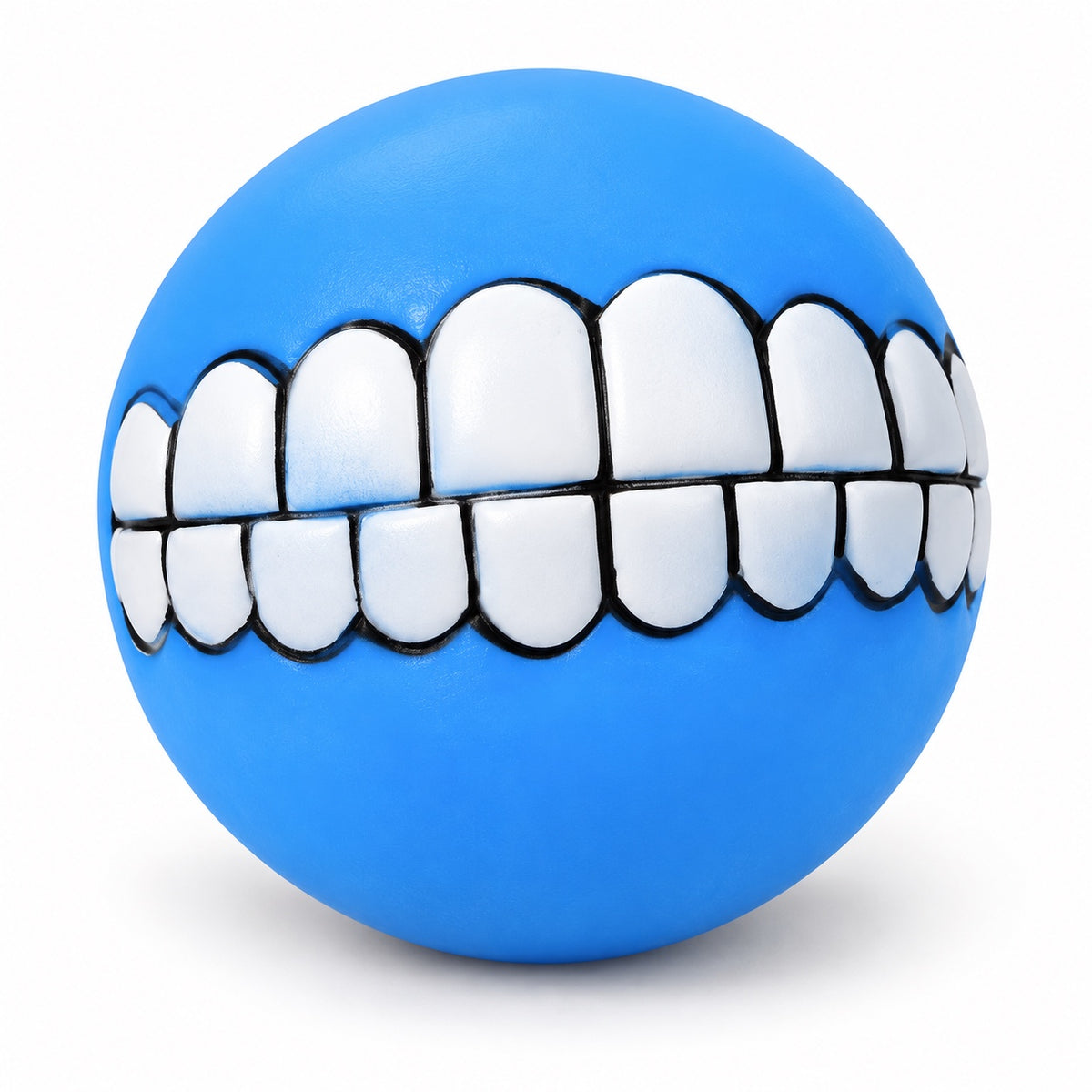 Squeaky Dog Toy, PVC Chew And Fetch Toy In Assorted Shapes, 31 Styles, By GAVPEPY image 3 - bianti-blue-squeaky-teeth.jpg