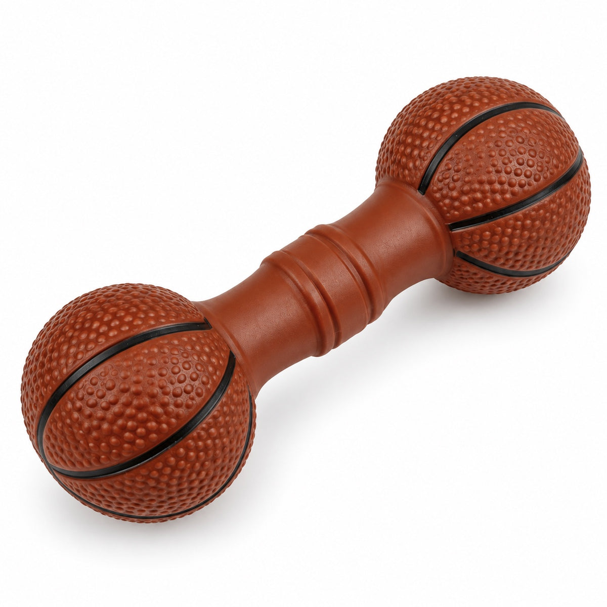 Squeaky Dog Toy, PVC Chew And Fetch Toy In Assorted Shapes, 31 Styles, By GAVPEPY image 4 - bianti-brown-squeaky-basketball-dumbbell.jpg