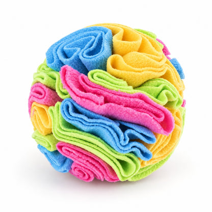 Dog Snuffle Ball, Fleece Treat Search And Toss Enrichment Toy, 3 Sizes And 20 Color Styles, By GAVPEPY image 8 - bianti-candy-10cm.jpg