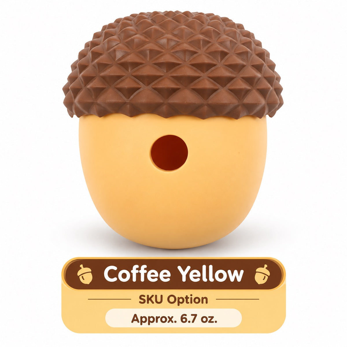 硅胶 Treat Dispensing Dog Toy, 5 Styles, By GAVPEPY image 9 - bianti-coffee-yellow.jpg