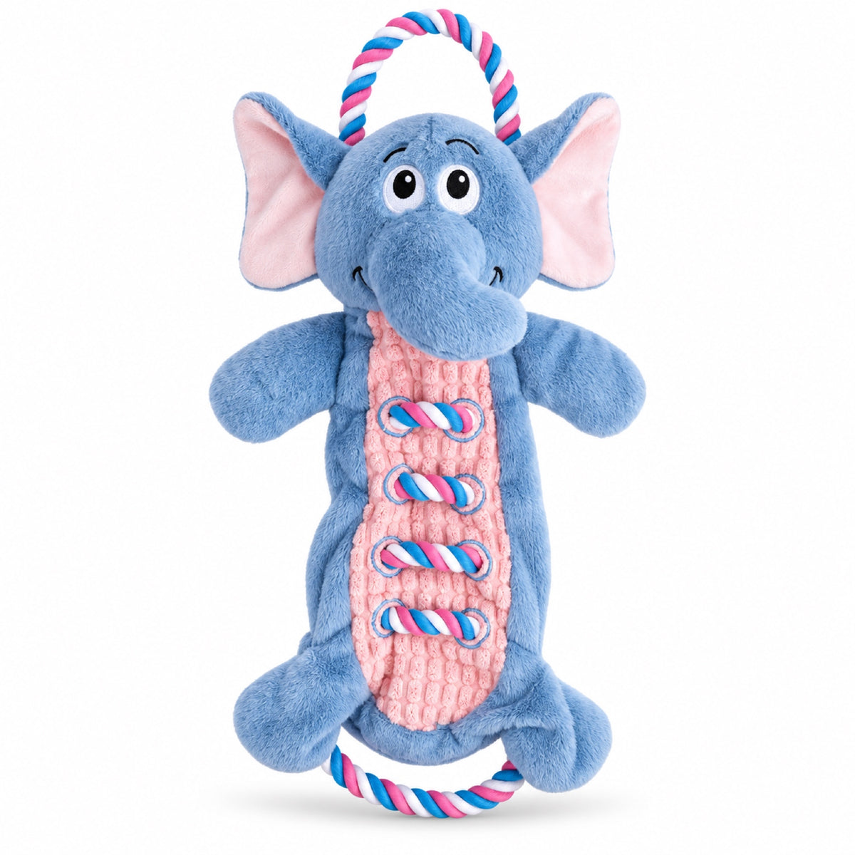 Plush Rope Squeaky Tug Dog Toy, 9 Styles, By GAVPEPY image 8 - bianti-elephant-6044801328427.jpg