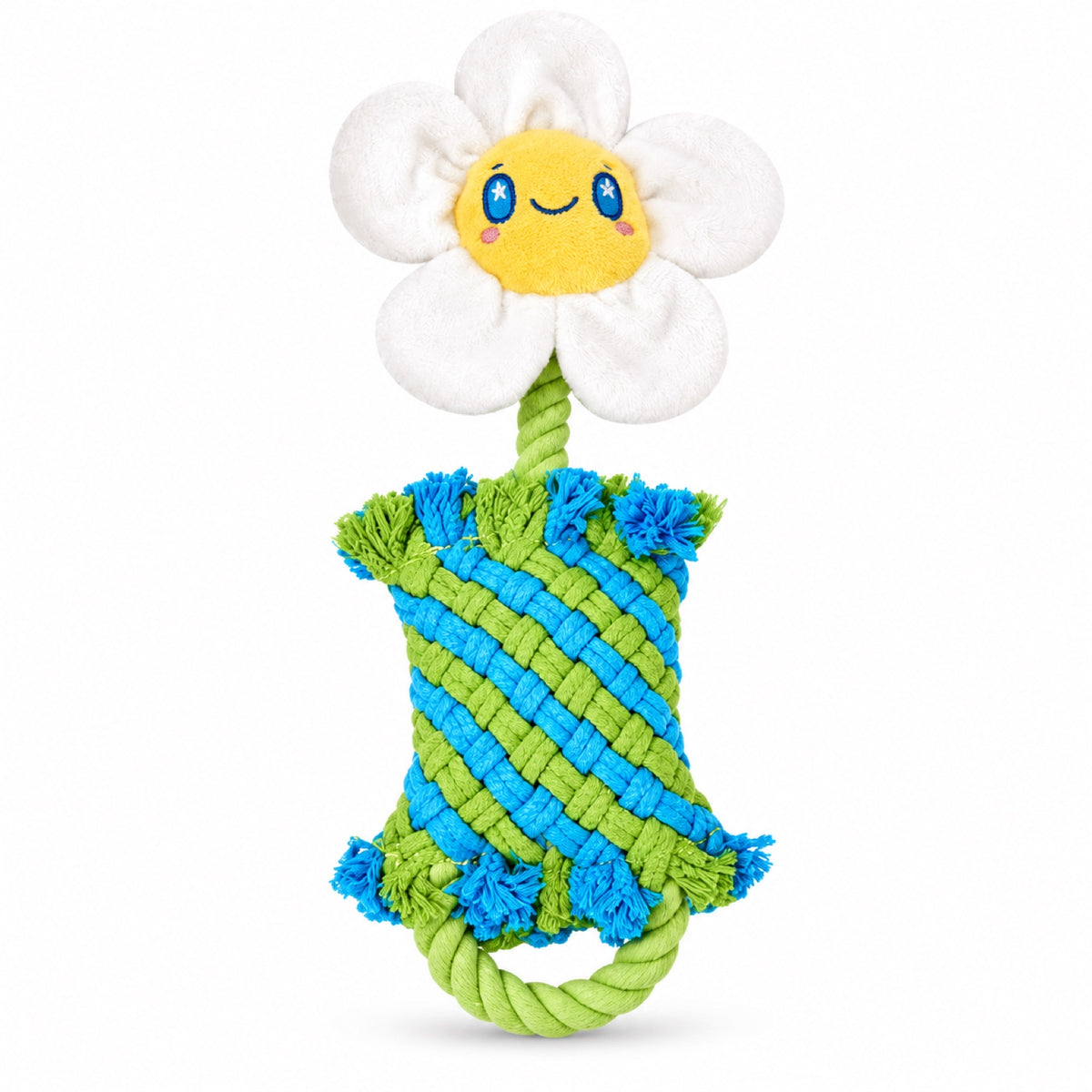 Plush Rope Squeaky Tug Dog Toy, 9 Styles, By GAVPEPY image 11 - bianti-flower-6232044431416.jpg