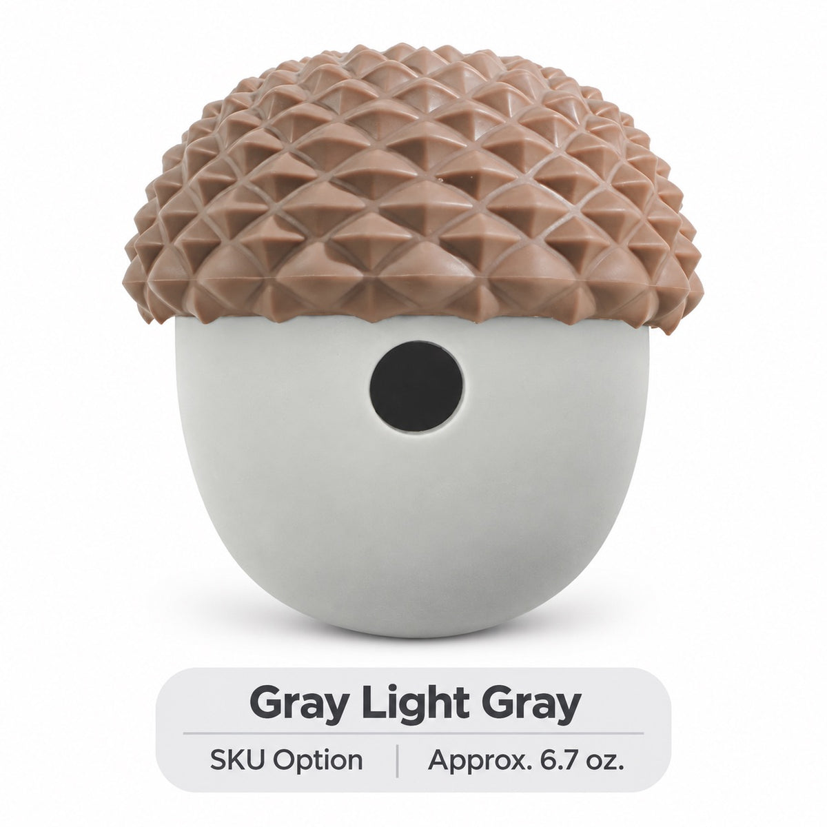 硅胶 Treat Dispensing Dog Toy, 5 Styles, By GAVPEPY image 10 - bianti-gray-light-gray.jpg