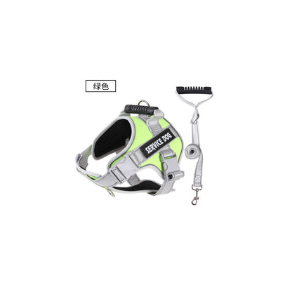 Reflective Tactical Dog Harness, 10 Colors and 6 Sizes, By GAVPEPY image 12 - bianti-green-harness-leash-set.jpg