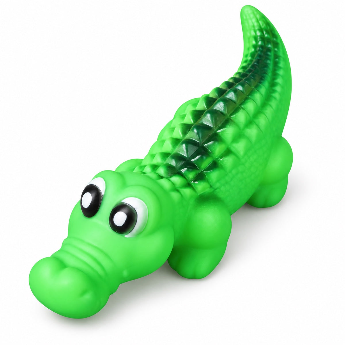 Squeaky Dog Toy, PVC Chew And Fetch Toy In Assorted Shapes, 31 Styles, By GAVPEPY image 1 - bianti-green-squeaky-crocodile.jpg