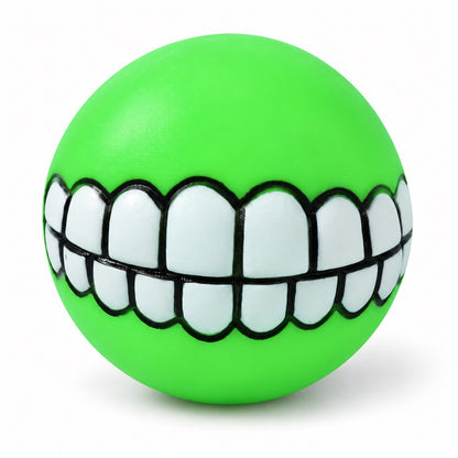 Squeaky Dog Toy, PVC Chew And Fetch Toy In Assorted Shapes, 31 Styles, By GAVPEPY image 1 - bianti-green-squeaky-teeth.jpg
