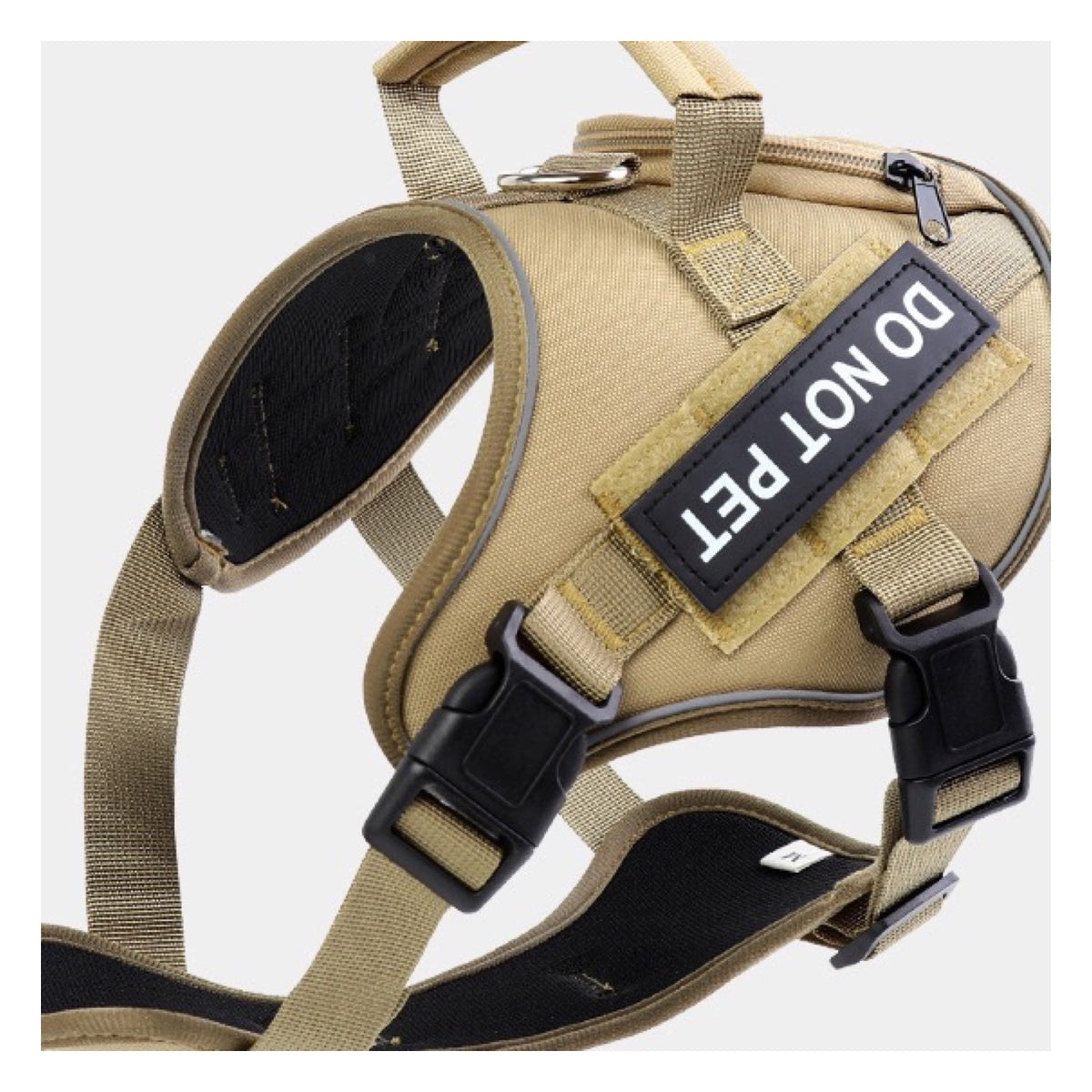 Reflective Saddle-Style Dog Harness, 5 Colors and 5 Sizes, By GAVPEPY image 10 - bianti-khaki.jpg