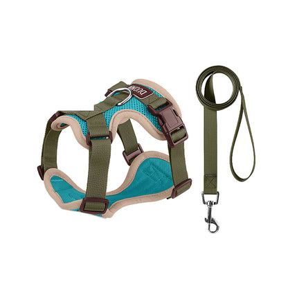 Breathable Mesh Dog Harness and Leash Set, 6 Colors and 4 Sizes, By GAVPEPY image 9 - bianti-lake-blue.jpg