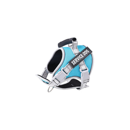 Reflective Tactical Dog Harness, 10 Colors and 6 Sizes, By GAVPEPY image 17 - bianti-light-blue.jpg