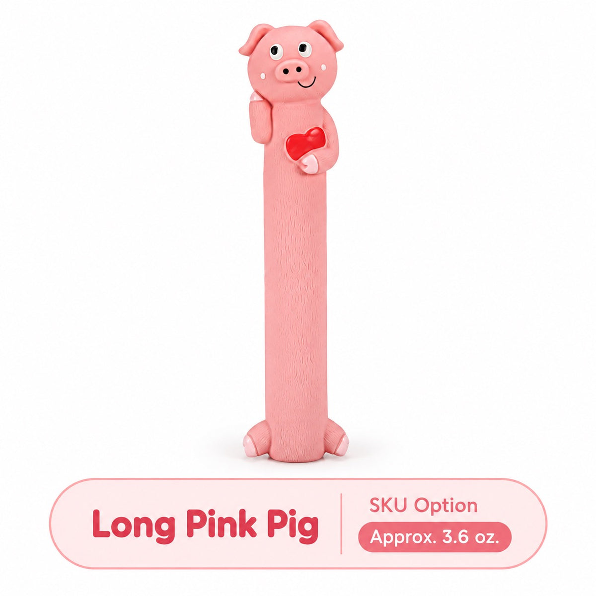 Latex Latex Squeaky Dog Toy, 6 Styles, By GAVPEPY image 12 - bianti-long-pink-pig.jpg