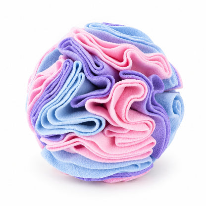 Dog Snuffle Ball, Fleece Treat Search And Toss Enrichment Toy, 3 Sizes And 20 Color Styles, By GAVPEPY image 2 - bianti-macaron-10cm.jpg