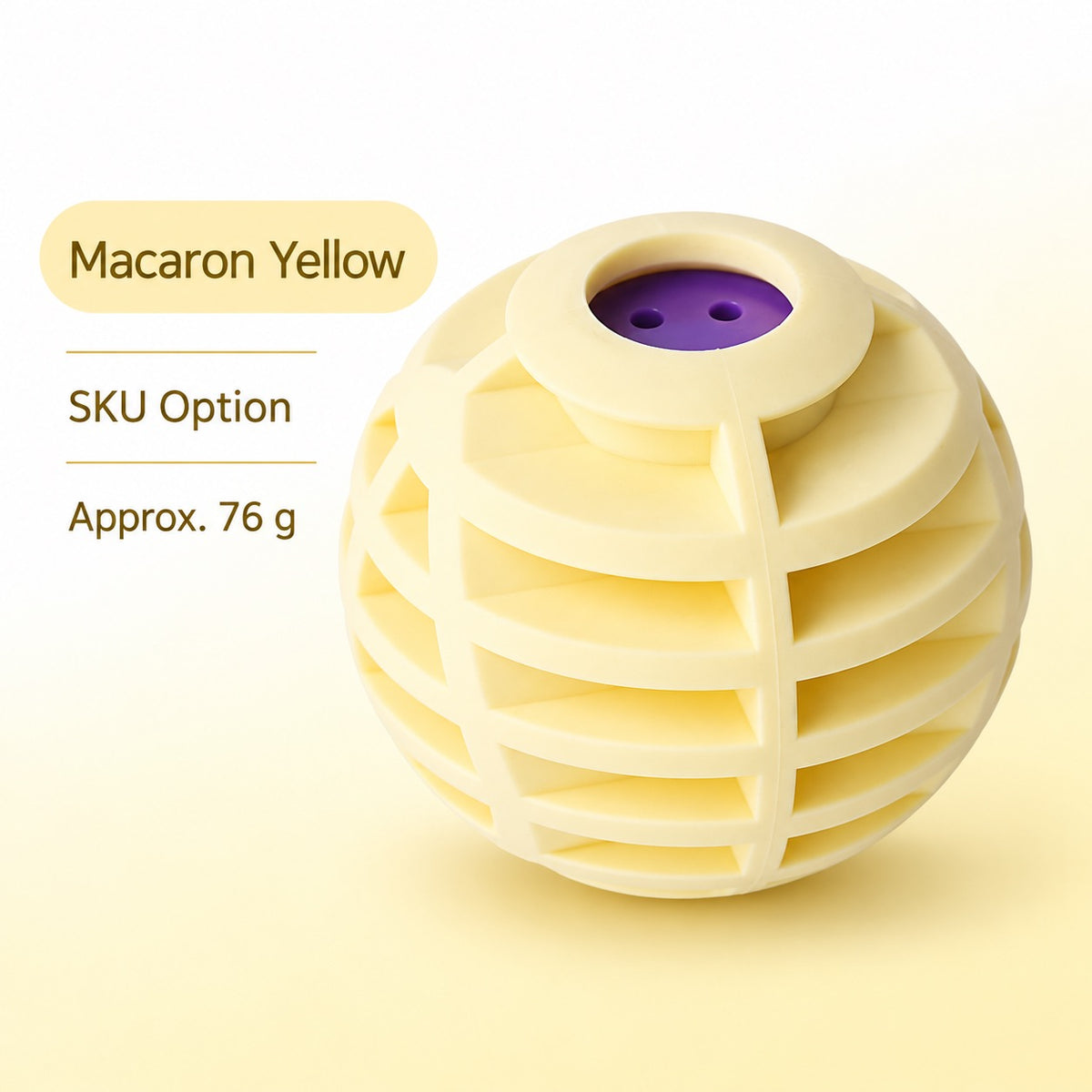 硅胶 Interactive Dog Toy, 3 Styles, By GAVPEPY image 10 - bianti-macaron-yellow.jpg