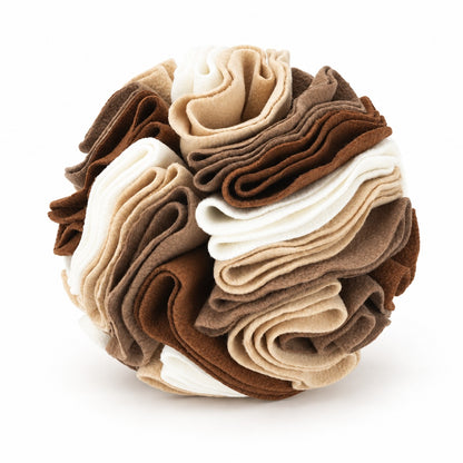Dog Snuffle Ball, Fleece Treat Search And Toss Enrichment Toy, 3 Sizes And 20 Color Styles, By GAVPEPY image 6 - bianti-milk-tea-10cm.jpg