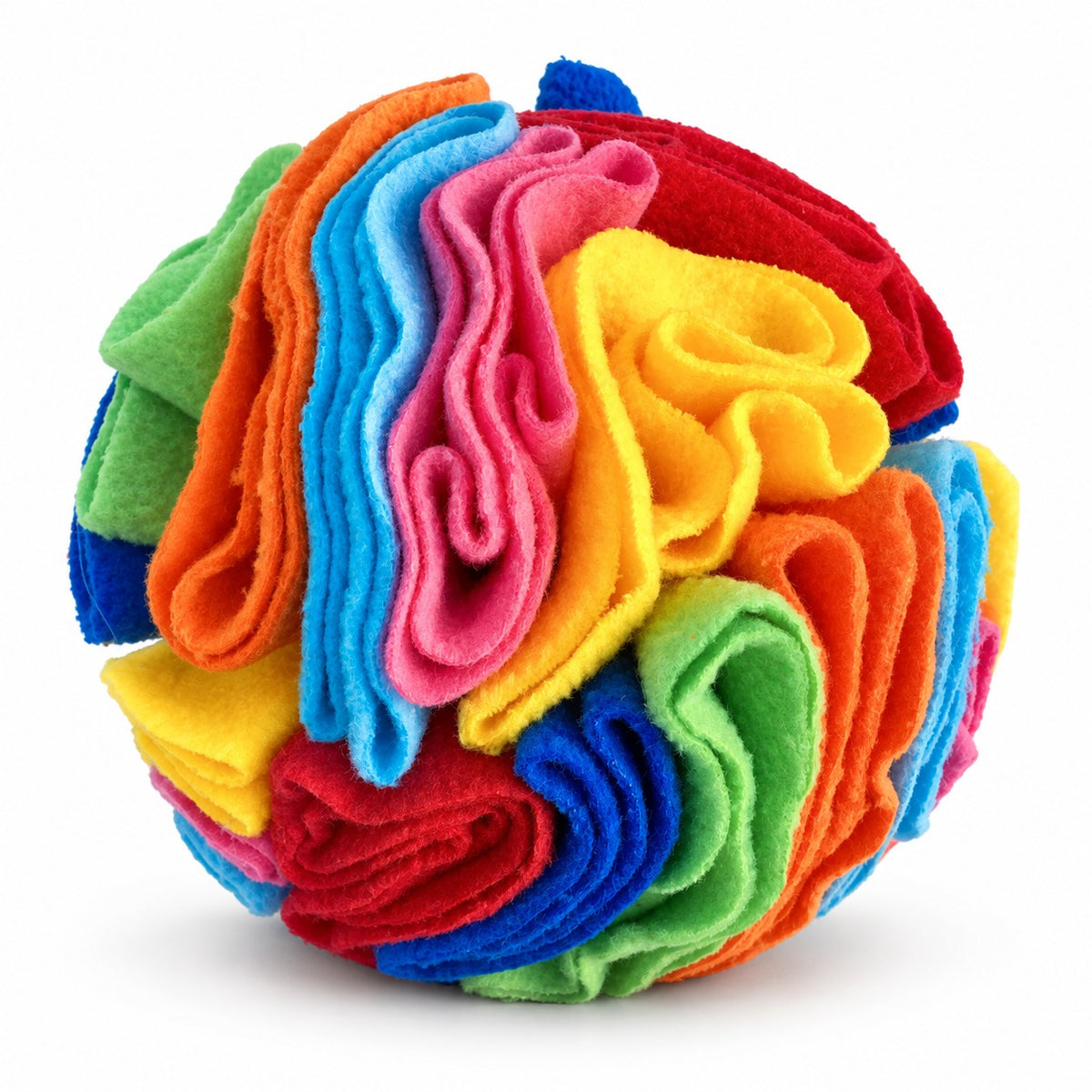 Dog Snuffle Ball, Fleece Treat Search And Toss Enrichment Toy, 3 Sizes And 20 Color Styles, By GAVPEPY image 6 - bianti-multicolor-15cm.jpg