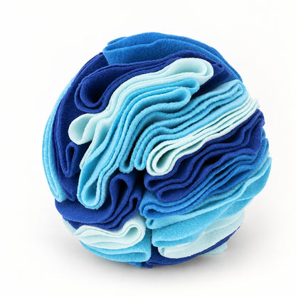 Dog Snuffle Ball, Fleece Treat Search And Toss Enrichment Toy, 3 Sizes And 20 Color Styles, By GAVPEPY image 6 - bianti-ocean-blue-10cm.jpg