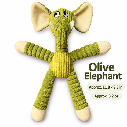 Plush Fabric Plush Squeaky Dog Toy, 3 Styles, By GAVPEPY image 9 - bianti-olive-30x25cm.jpg