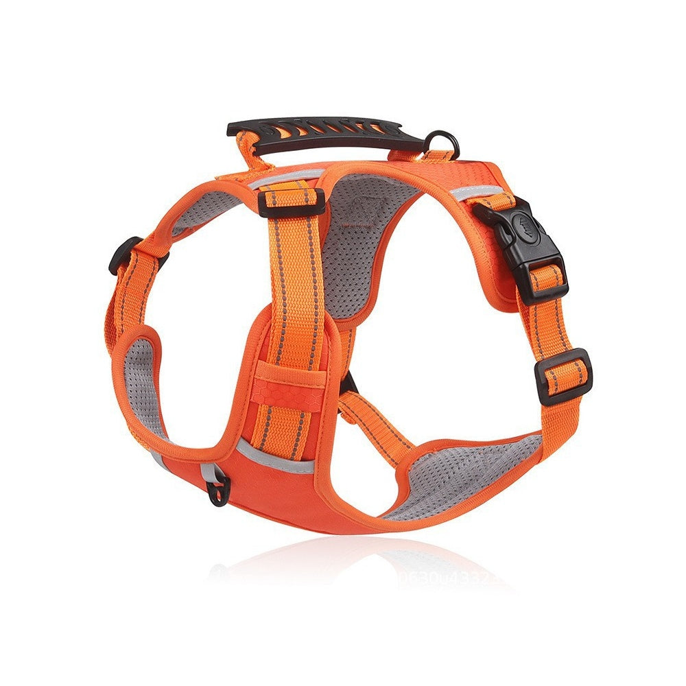 No-Pull Dog Harness With Top Handle, 4 Colors and 5 Sizes, By GAVPEPY image 9 - bianti-orange.jpg