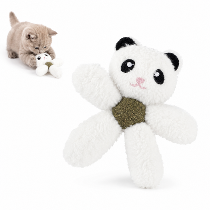 Plush Catnip Animal Cat Toy with Silvervine Ball image 10 - bianti-panda.png