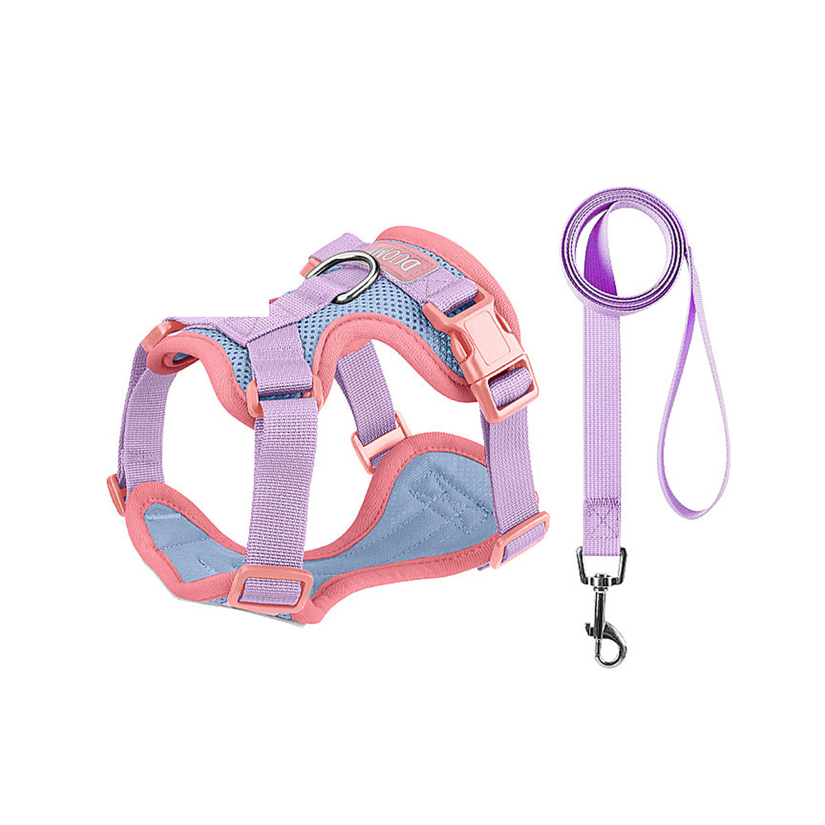 Breathable Mesh Dog Harness and Leash Set, 6 Colors and 4 Sizes, By GAVPEPY image 11 - bianti-pink-blue.jpg