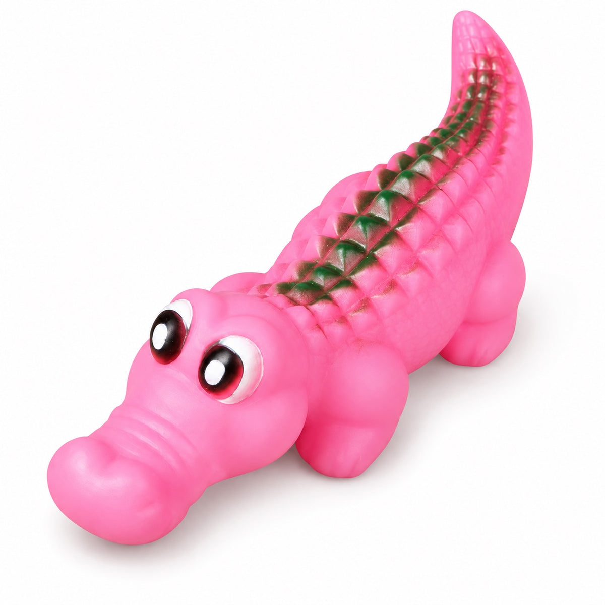 Squeaky Dog Toy, PVC Chew And Fetch Toy In Assorted Shapes, 31 Styles, By GAVPEPY image 5 - bianti-pink-squeaky-crocodile.jpg