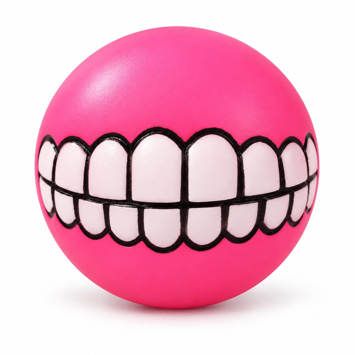 Squeaky Dog Toy, PVC Chew And Fetch Toy In Assorted Shapes, 31 Styles, By GAVPEPY image 2 - bianti-pink-squeaky-teeth.jpg