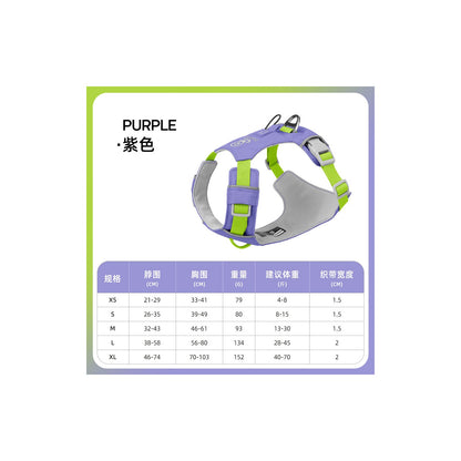 Quick-Dry Outdoor Dog Harness, 13 Colors and 5 Sizes, By GAVPEPY image 25 - bianti-purple.jpg
