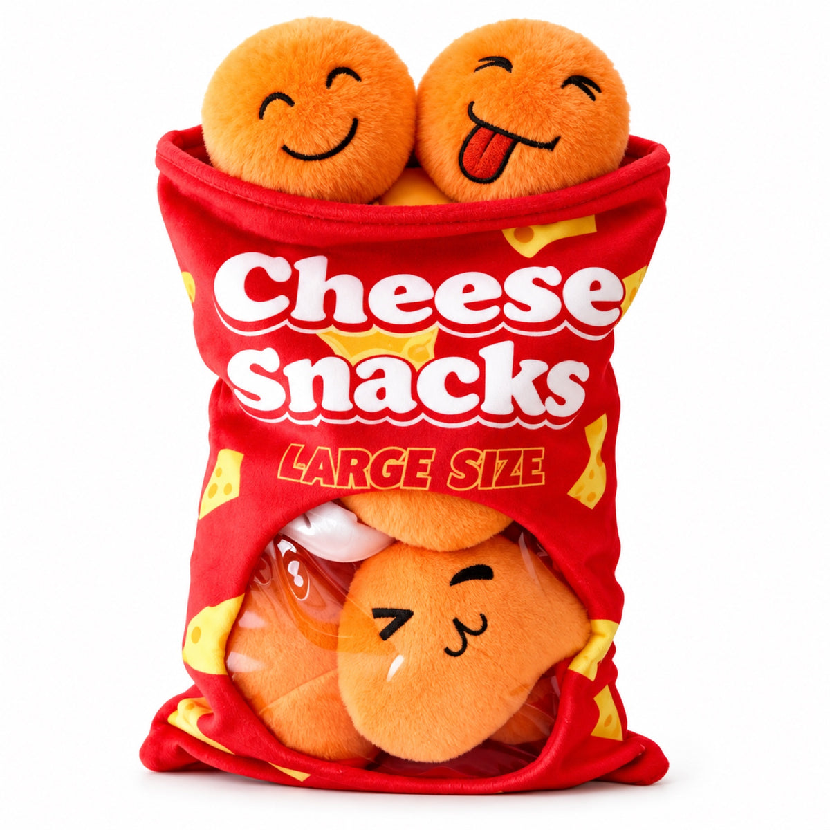 Plush Hide-and-Seek Snuffle Dog Toy, 41 Styles, By GAVPEPY image 21 - bianti-red-cheese-snack-bag-6046674424019.jpg